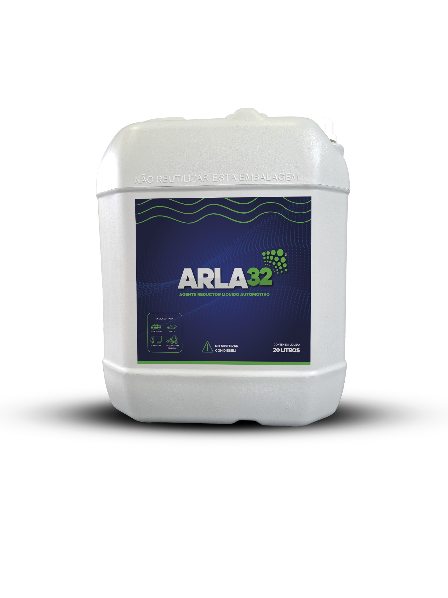 Bidón de 25 litros de ARLA 32 con envase de fácil carga